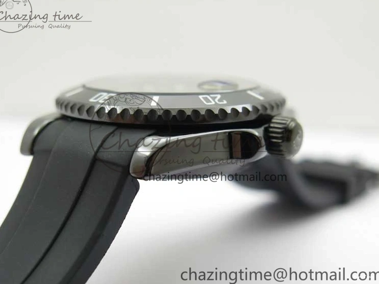 MiroTime 0122 Submariner 40mm Black Ceramic 5GF Best Edition Black Dial on Black Rubber Strap SA Unique 2464